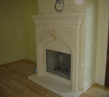 Custom Designed Cast Stone Fireplace By Coral Stone