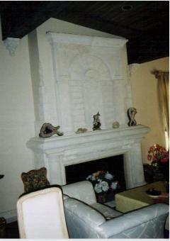 Custom Designed Cast Stone Fireplace By Coral Stone